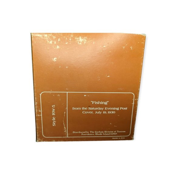 Vintage Gorham Ceramic Norman Rockwell Fishing Figure - Picture 4 of 14